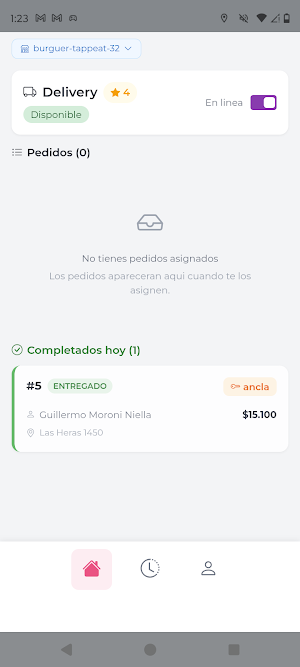 Tappeat Delivery Screenshot 1