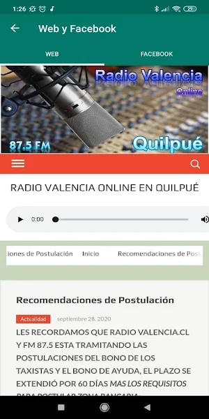 Radio Valencia Screenshot 1