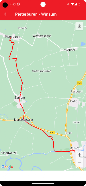 PieterPad Routes Screenshot 1