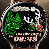 Winter and deer Rose gold