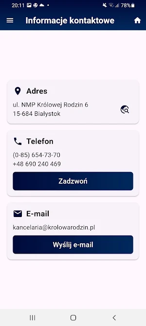 Parafia NMP Królowej Rodzin Screenshot 1