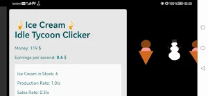 Ice Cream Idle Tycoon Clicker Screenshot 0