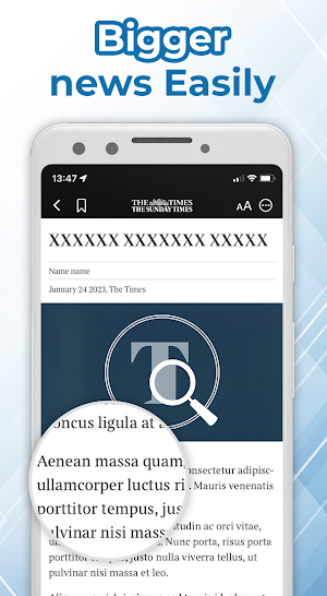 Enlarge Font: Enlarge text Screenshot 2