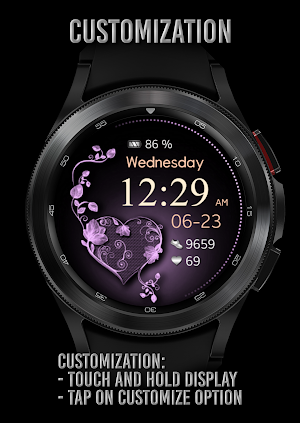PWW08 - Ladies Digi Watch Face Screenshot 3