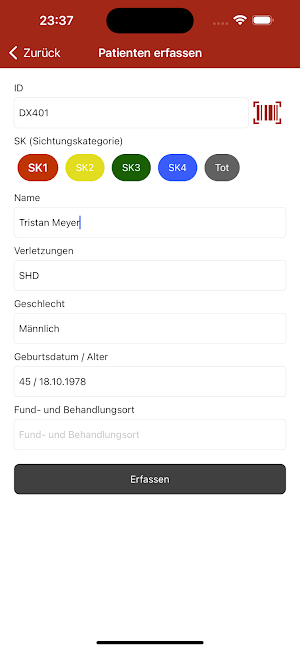 rescueTABLET Einsatzmittel Screenshot 2