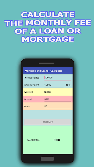 Mortgage and Loans - Calculate the monthly payment Screenshot 0