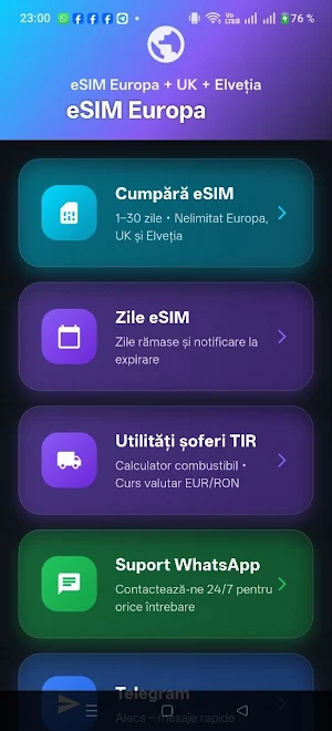 eSIM Europa Screenshot 2