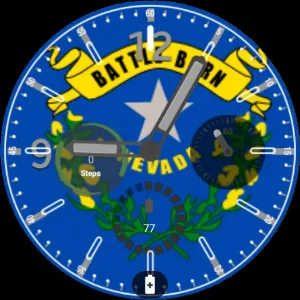 Nevada Flag Watchface Screenshot 2