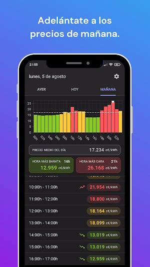 WattLuz - Precio de la Luz Screenshot 2