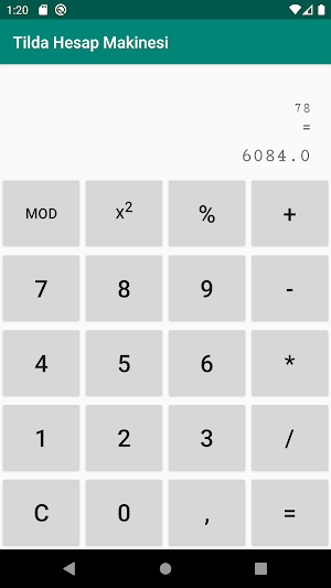 Tilda Hesap Makinası Screenshot 3