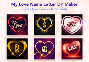 My Love Name Letter DP Maker Screenshot 0