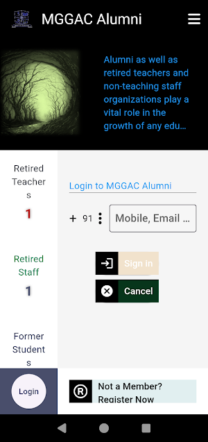 Alumni MGGA College, Mahe Screenshot 1