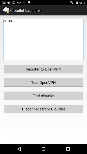 Cloudlet Launcher Screenshot 1