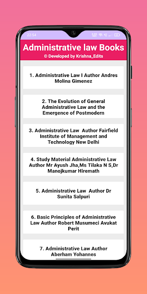 Administrative law Books Screenshot 0