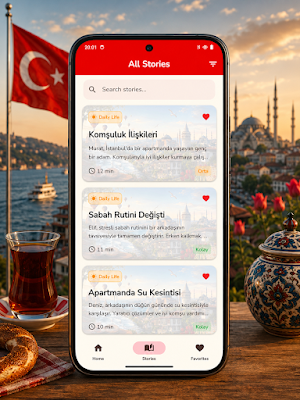 Learn Turkish B1 Stories Screenshot 2