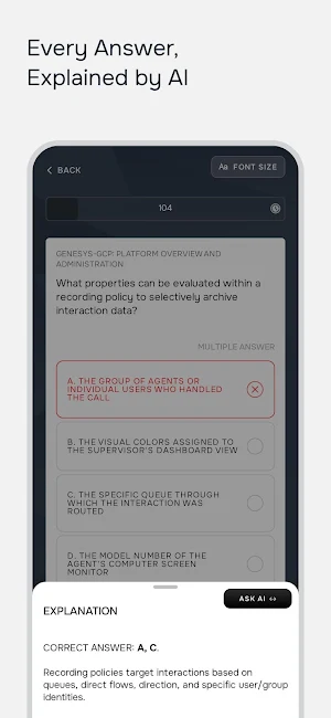 Genesys Cloud Prep: with AI Screenshot 3