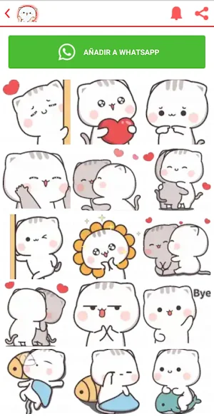 Stickers de gatitos tiernos Screenshot 3