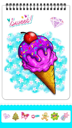 Ice Cream Coloring Book Screenshot 2