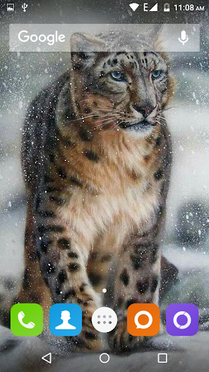 Snow Leopard Hd Wallpaper Screenshot 1