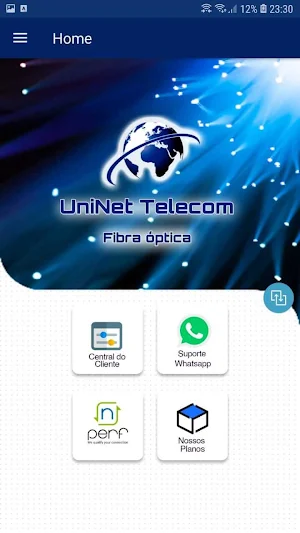 UniNet Telecom - Aplicativo Of Screenshot 3