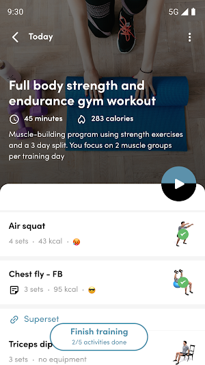 Five Gym Training Screenshot 2