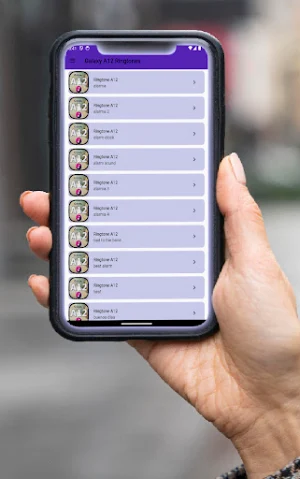 Galaxy A12 Ringtones App Screenshot 1