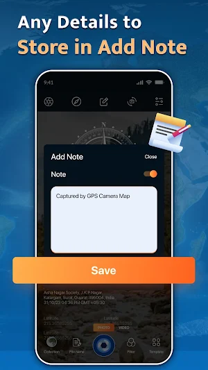 GPS Photo Map Lite - Save Data Screenshot 3