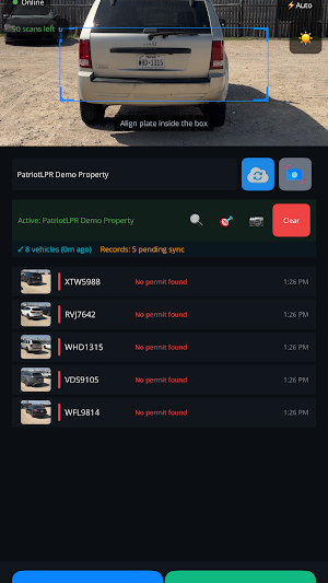 Patriot LPR Screenshot 2