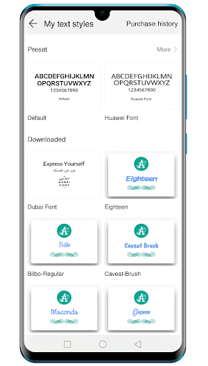 Stylish Fonts Changer for Huawei and OPPO Screenshot 0