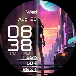 Neon Dreams Futuristic Face Screenshot 3