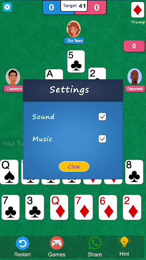 Tarneeb Card Game (طرنيب) Screenshot 1
