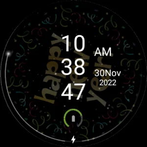 Happy New Year WatchFace Screenshot 1