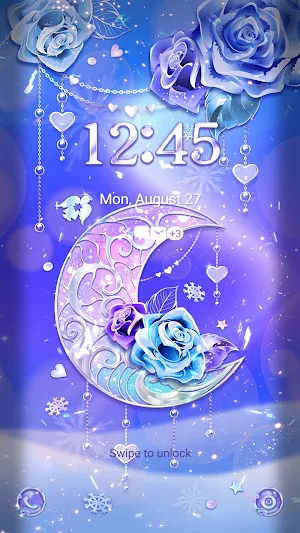 Winter Crescent Moon-Wallpaper Screenshot 1