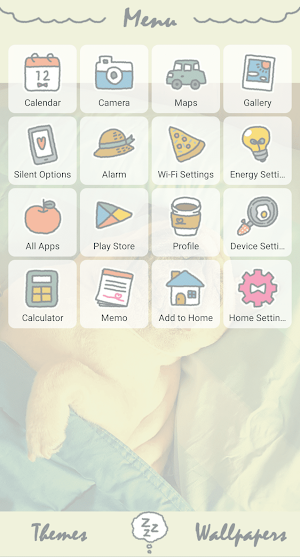 Slumbering Pug Theme +HOME Screenshot 1