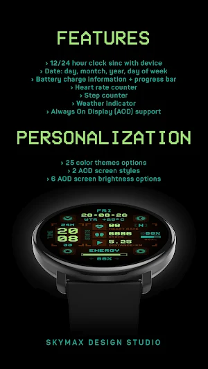 NukaBot 3000 Watch Face Screenshot 2