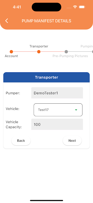 SAMS Pumper Portal Screenshot 3