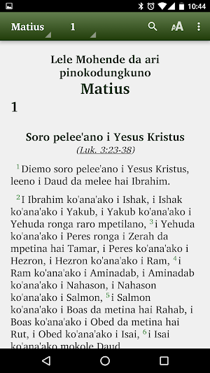 Alkitab Moronene Screenshot 0