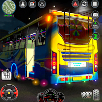 Coach Tourist Bus City Driving