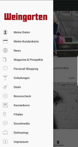 Modehaus Weingarten Screenshot 2