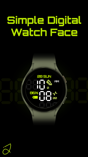 Simple Digital Watch Face Screenshot 0