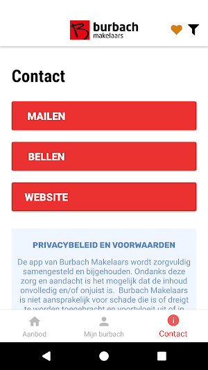 Burbach makelaars Screenshot 2