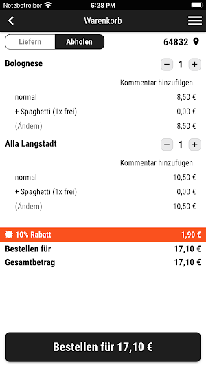 Pizzeria Langstadt Screenshot 1