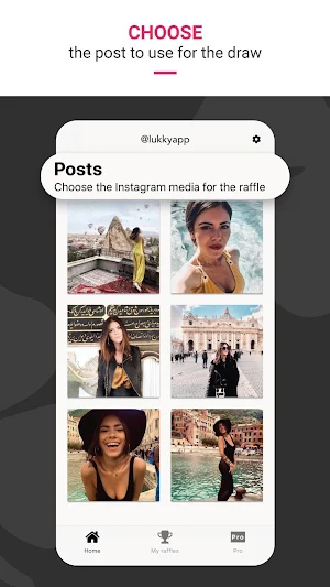 Lukky - Easy Instagram raffle among comments Screenshot 1
