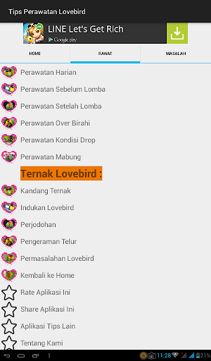 Tips Perawatan Burung Lovebird Screenshot 2