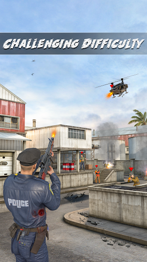 Cop Shooting Game : Rescue 3D Screenshot 2