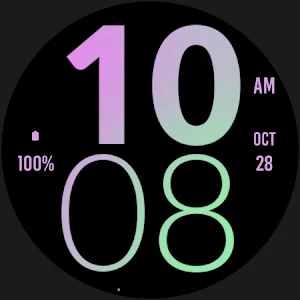 Pink Orchid Large Watch Face Screenshot 3