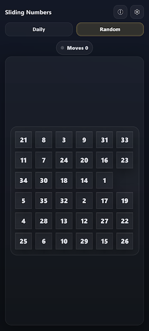 Sliding Numbers - Slide Puzzle Screenshot 1