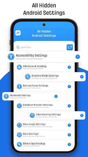 Android Hidden All Setting App Screenshot 1