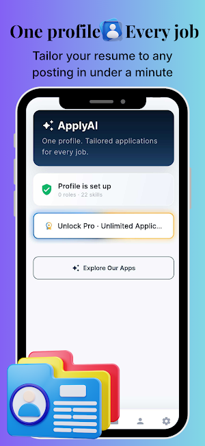 ApplyAI: Tailored Job Apply Screenshot 0