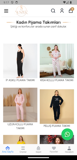 Sunzer Homewear Screenshot 1